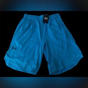 Men’s Under Armour Bright Blue Train Stretch Shorts NWT Size Medium